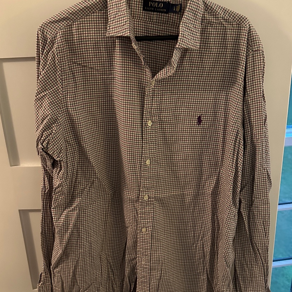 Polo by Ralph Lauren Men's Gingham Shirt - Black and White